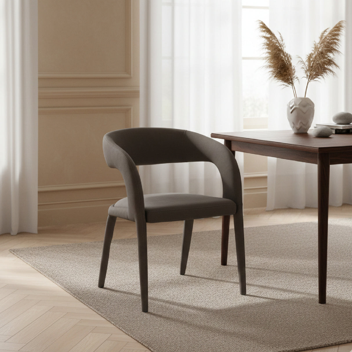   Vegan Leather Upholstered Dining Chair | Oroa.com