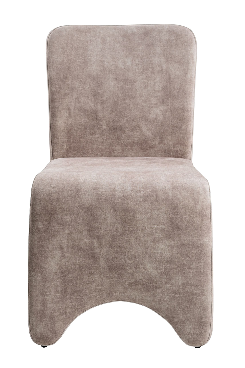   Beige Velvet Dining Chairs (2) | Oroa.com