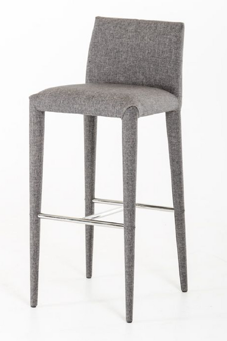   Gray Fabric Bar Stool | Oroa.com