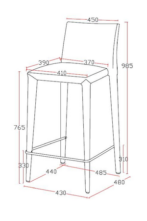   Gray Fabric Bar Stool | Oroa.com