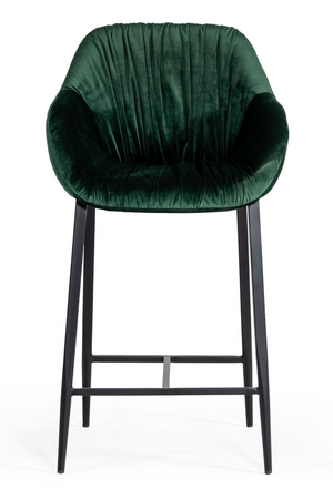   Green Velvet Bar Stool | Oroa.com