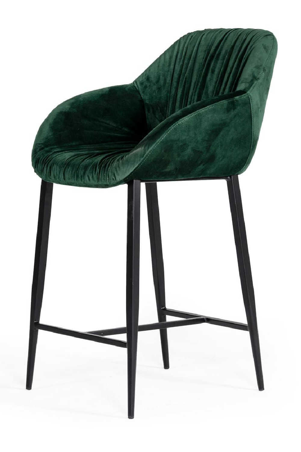  Green Velvet Bar Stool | Oroa.com