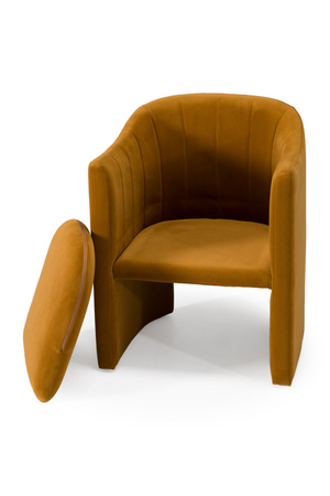   Velvet Curved Dining Chair | Oroa.com