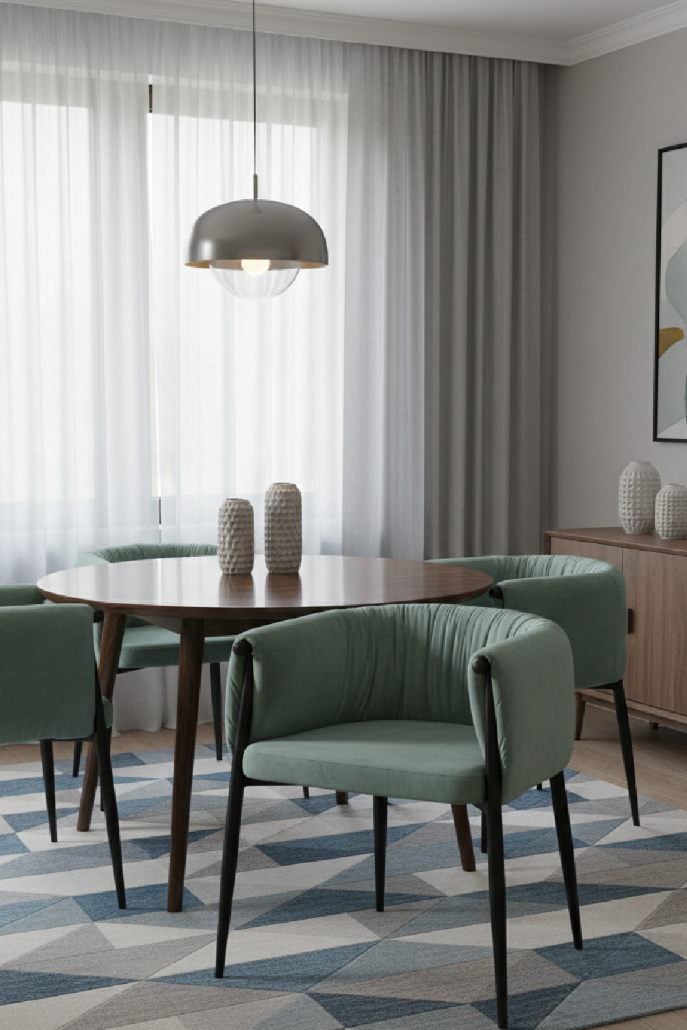   Light Green Velvet Dining Chair | Oroa.com