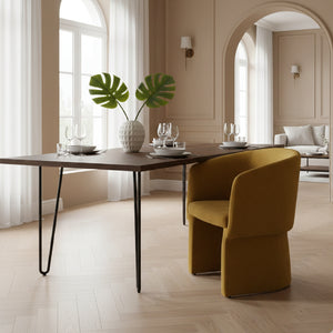   Velvet Upholstered Dining Chair | Oroa.com