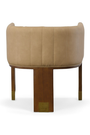   Tan Vegan Leather Dining Chair | Oroa.com