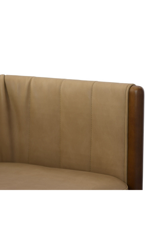   Tan Vegan Leather Dining Chair | Oroa.com