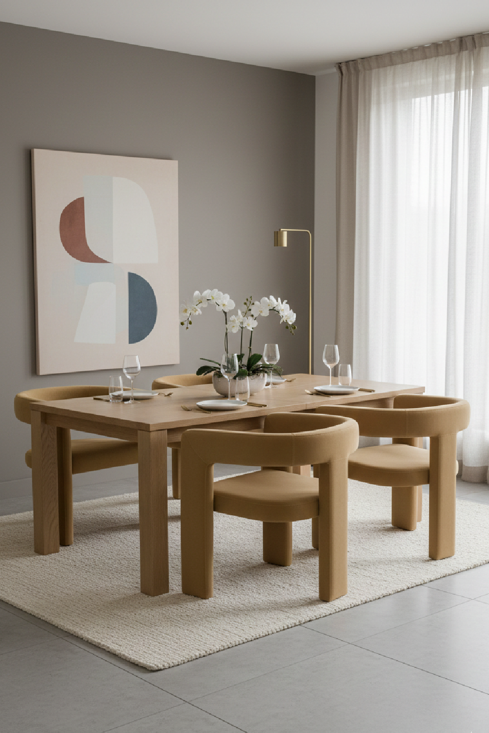   Curved Cut-Out Dining Chair | Oroa.com
