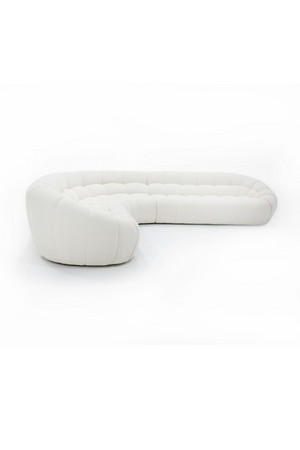   White Curved Sectional Sofa | Oroa.com