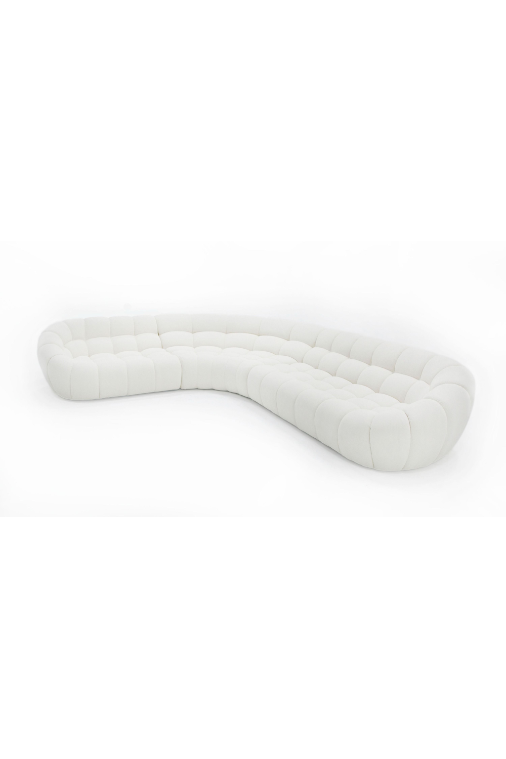   White Curved Sectional Sofa | Oroa.com