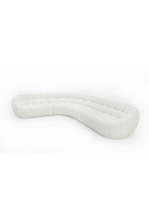   White Curved Sectional Sofa | Oroa.com