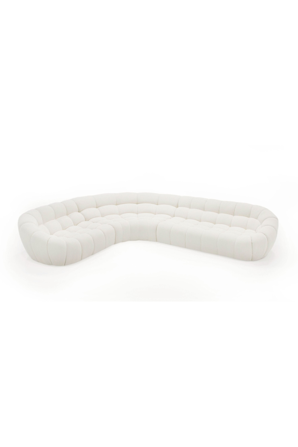   White Curved Sectional Sofa | Oroa.com