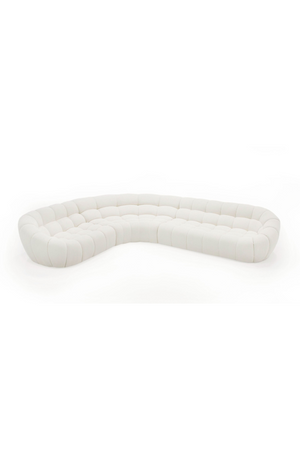   White Curved Sectional Sofa | Oroa.com