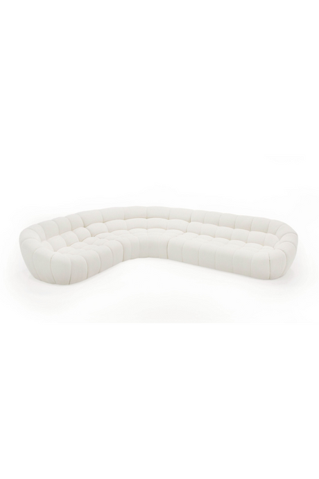   White Curved Sectional Sofa | Oroa.com