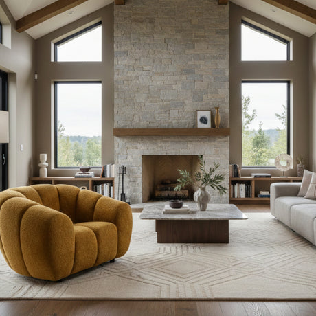   Channel Upholstered Lounge Chair | Oroa.com