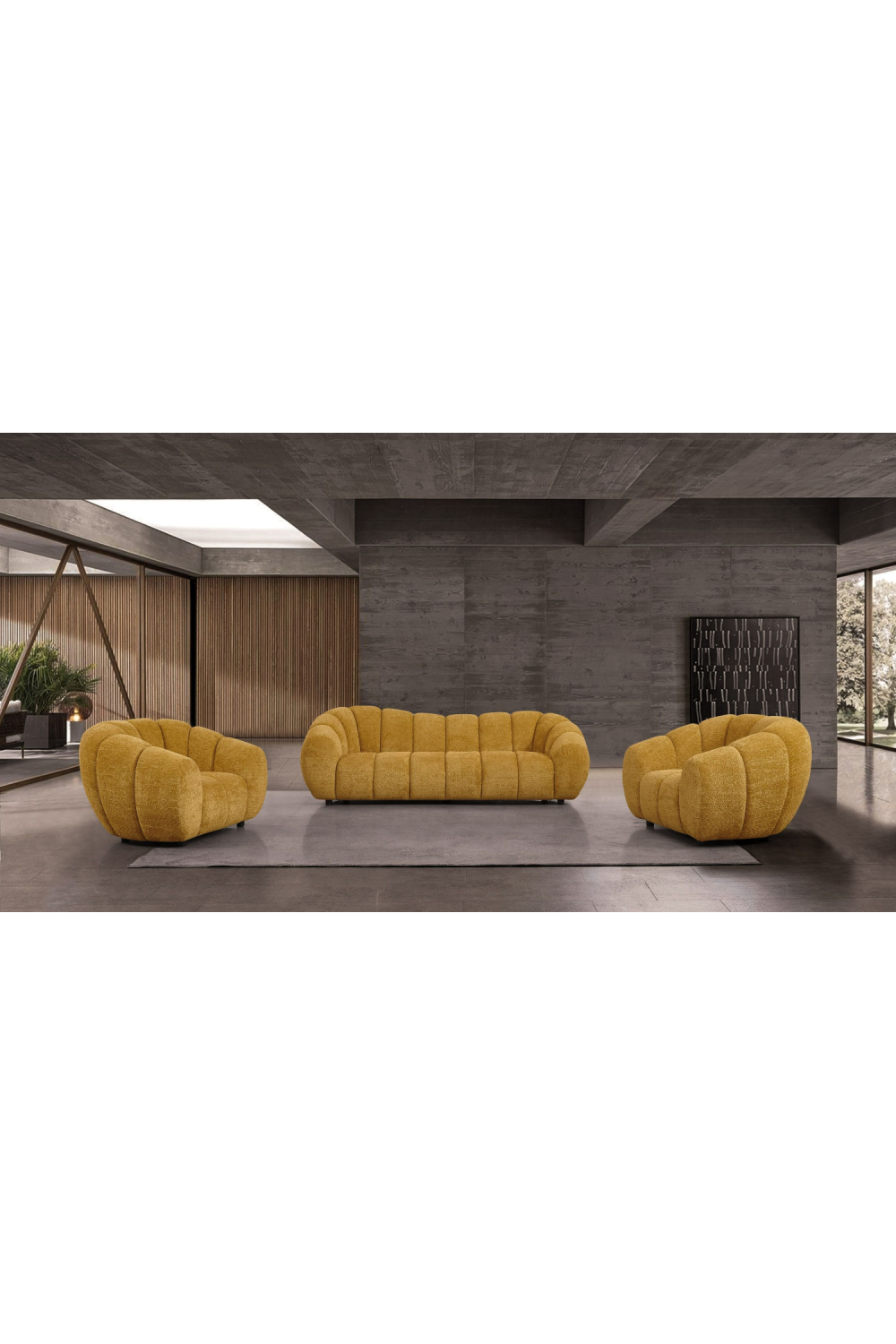   Channel Upholstered Lounge Chair | Oroa.com