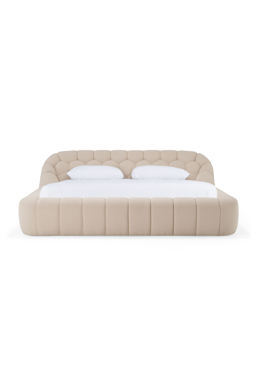   Hexagonal Tufted Queen Bed | Oroa.com