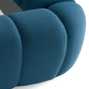   Blue Hexagonal Tufted Bed | Oroa.com