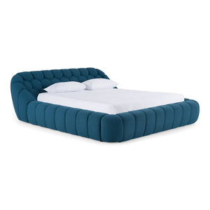   Blue Hexagonal Tufted Bed | Oroa.com