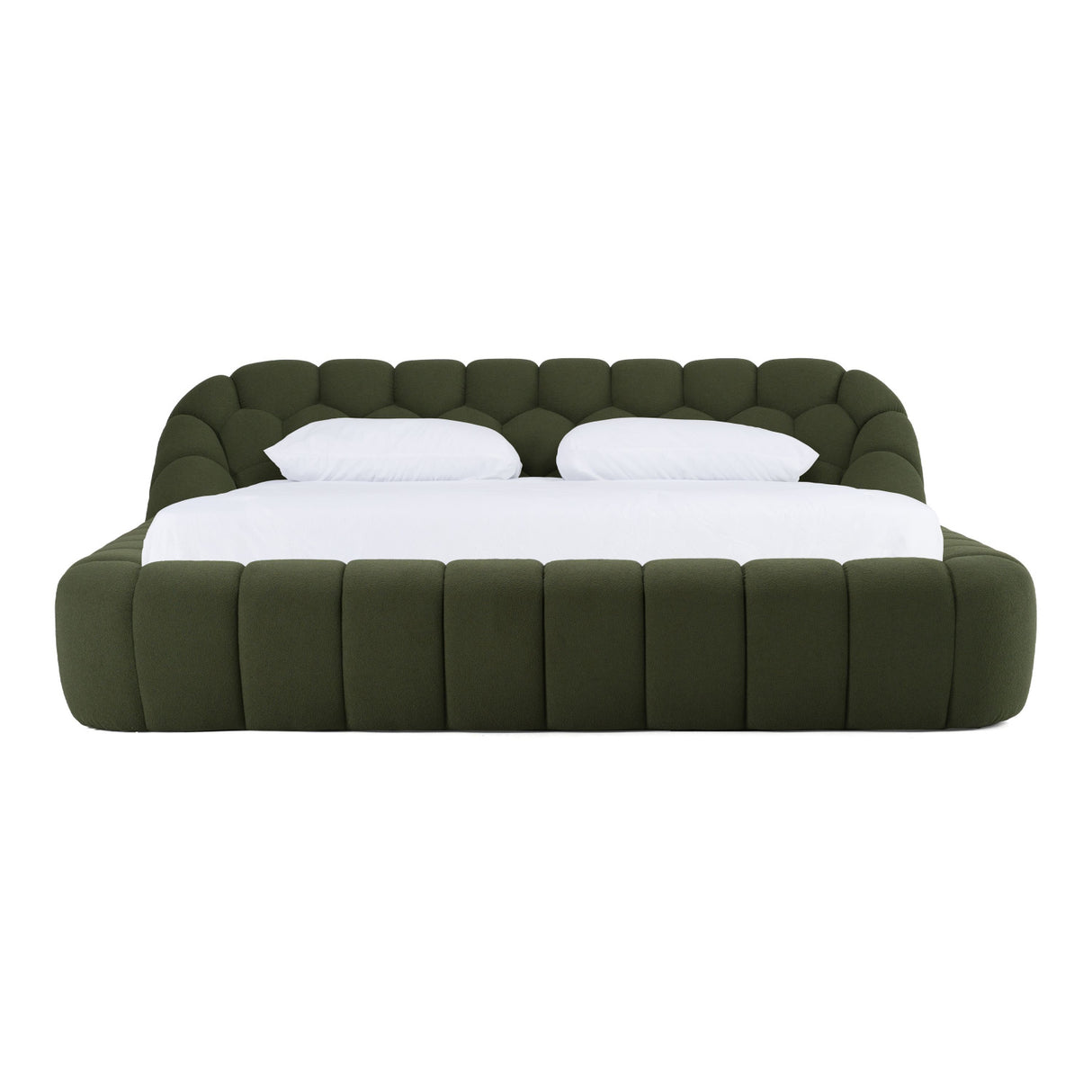   Green Hexagonal Tufted Bed | Oroa.com