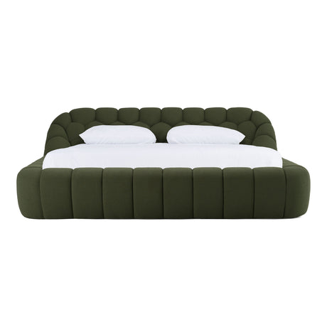   Green Hexagonal Tufted Bed | Oroa.com