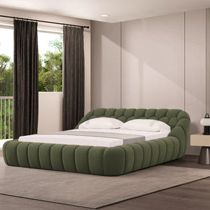   Green Hexagonal Tufted Bed | Oroa.com