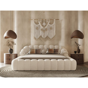   Hexagonal Tufted King Bed | Oroa.com