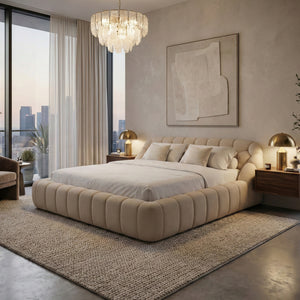   Hexagonal Tufted King Bed | Oroa.com