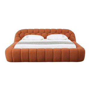   Orange Hexagonal Tufted Bed | Oroa.com