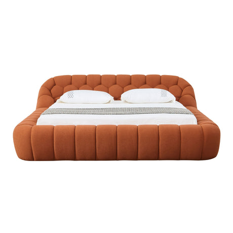   Orange Hexagonal Tufted Bed | Oroa.com