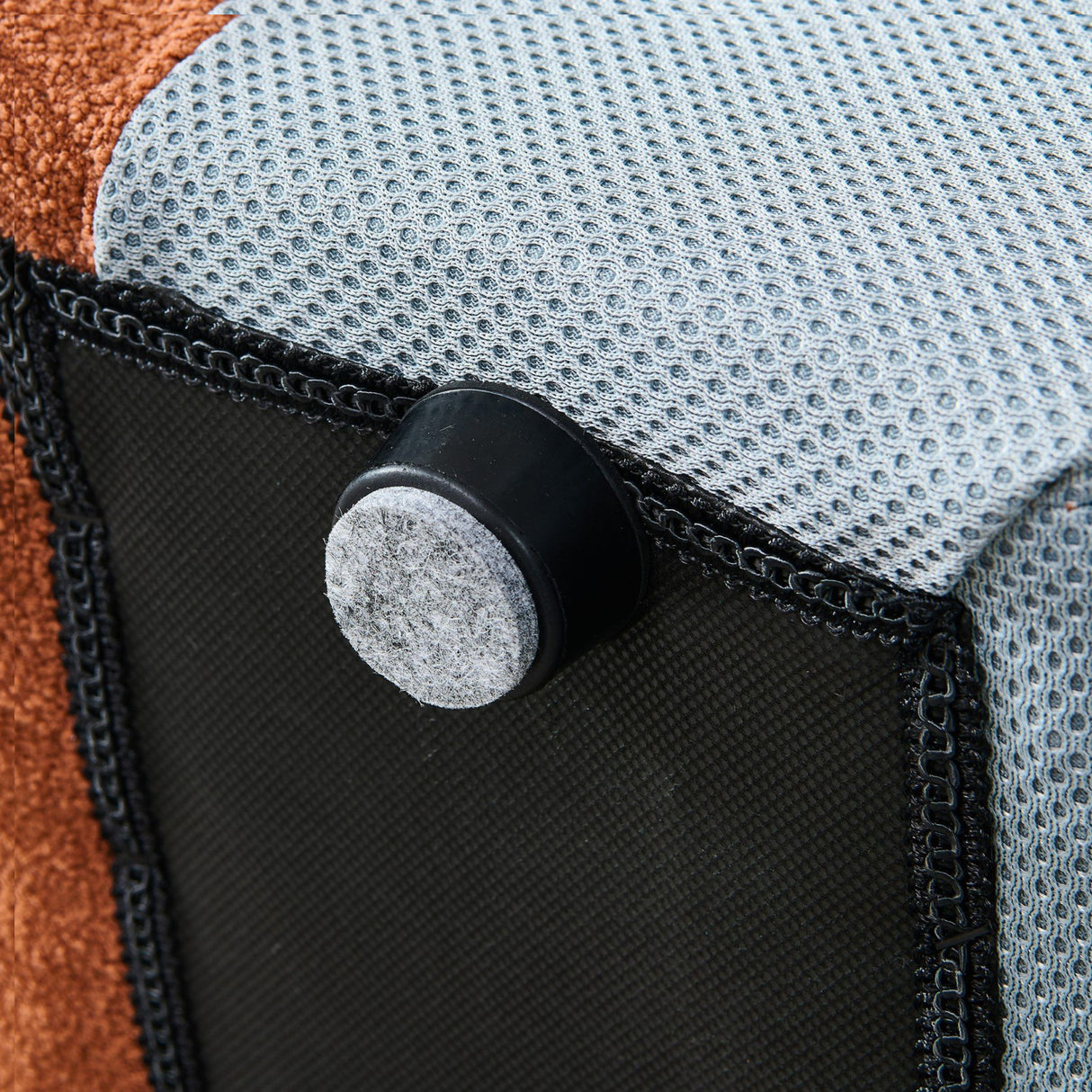   Orange Hexagonal Tufted Bed | Oroa.com