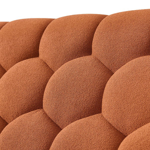   Orange Hexagonal Tufted Bed | Oroa.com