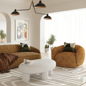   Orange Swivel Accent Chair | Oroa.com