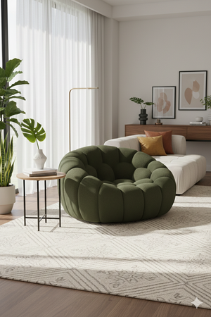   Hexagonal-Tufted Lounge Chair | Oroa.com