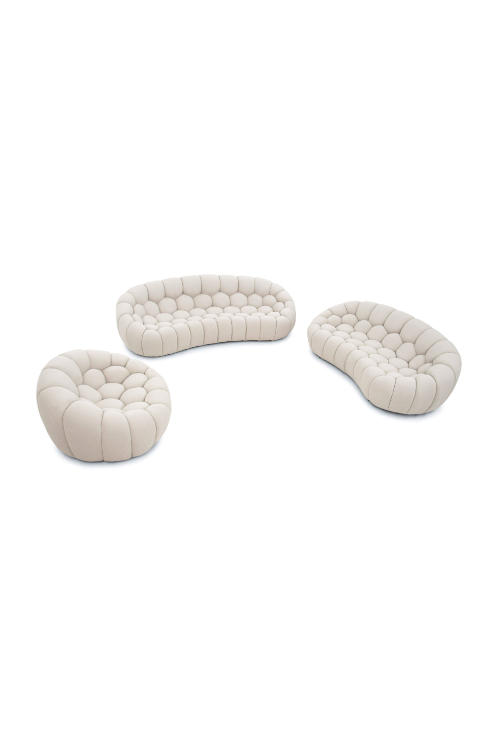   Hexagonal-Tufted Loveseat | Oroa.com