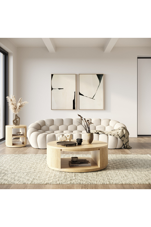   Hexagonal-Tufted Curved Sofa | Oroa.com