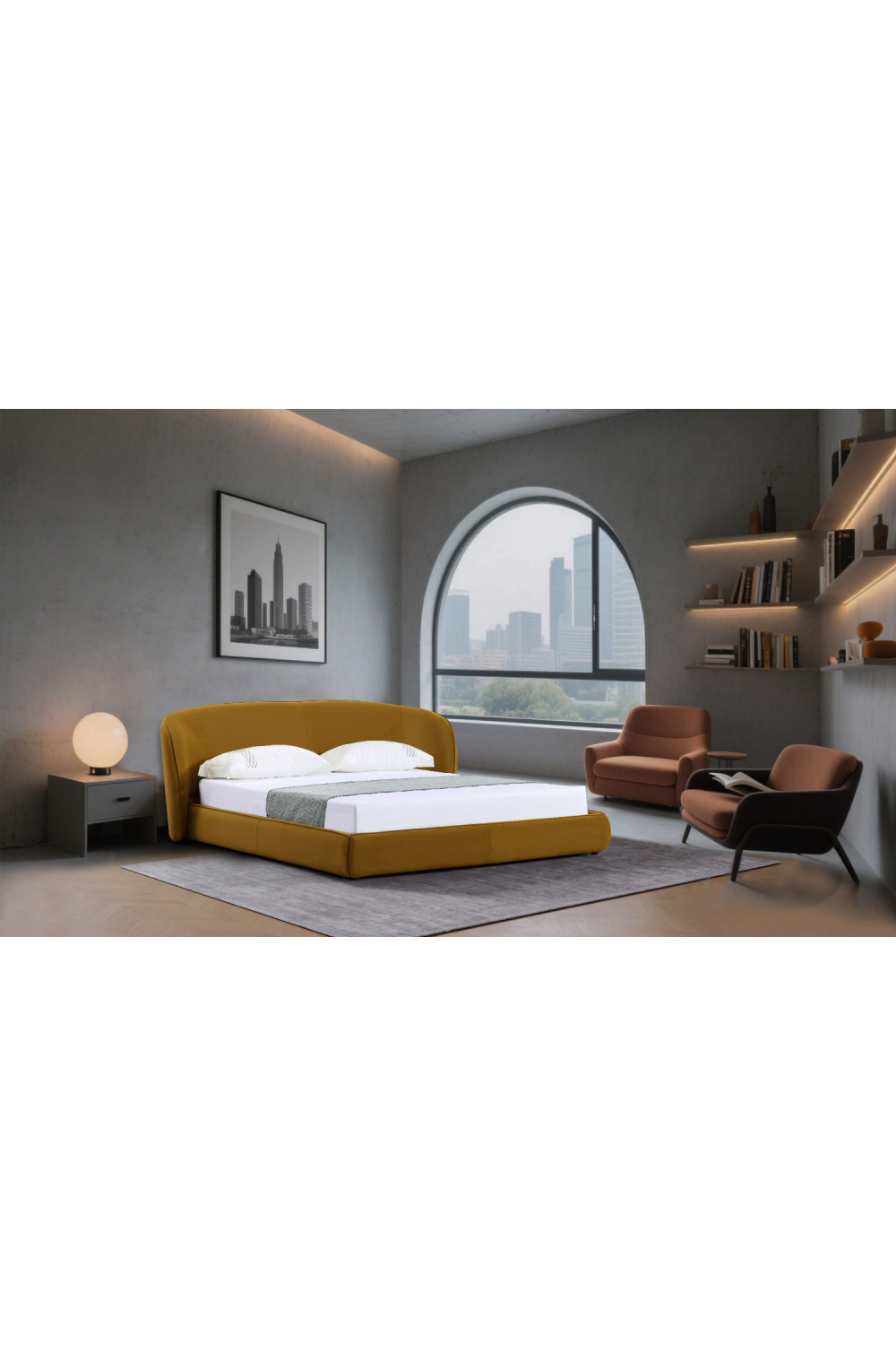   Fabric Upholstered Bed | Oroa.com
