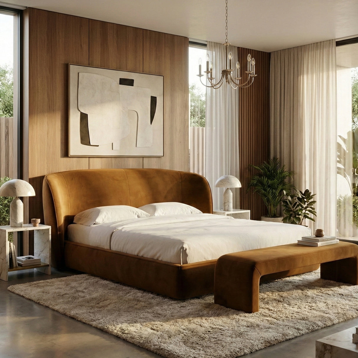   Fabric Upholstered Bed | Oroa.com