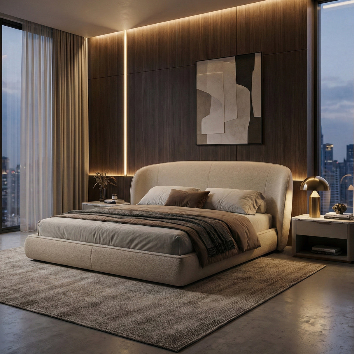   Fabric Upholstered Bed | Oroa.com