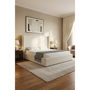   White Teddy Fabric Bed | Oroa.com