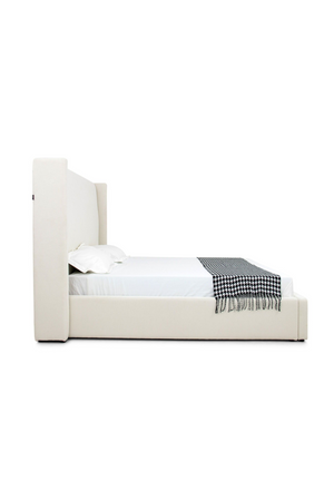   White Teddy Fabric Bed | Oroa.com