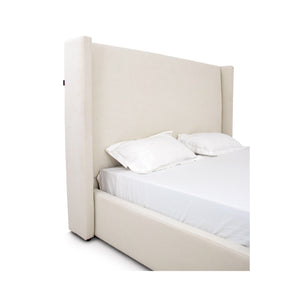   White Teddy Fabric Bed | Oroa.com