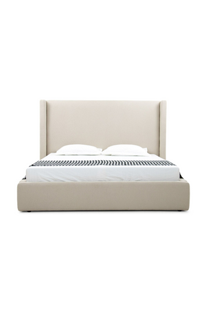   Beige Panel Headboard Bed | Oroa.com