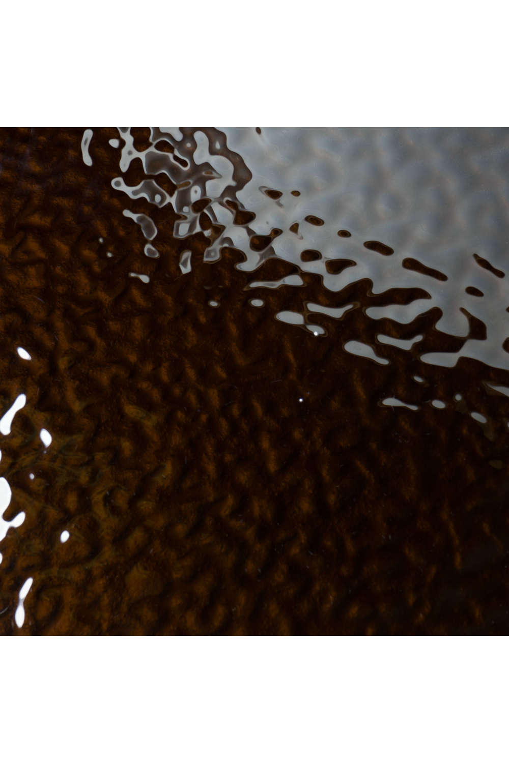   Textured Brown Glass Dining Table | Oroa.com