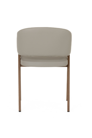   Curved Vegan Leather Dining Chairs (2) | Oroa.com