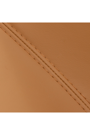   Curved Vegan Leather Dining Chairs (2) | Oroa.com