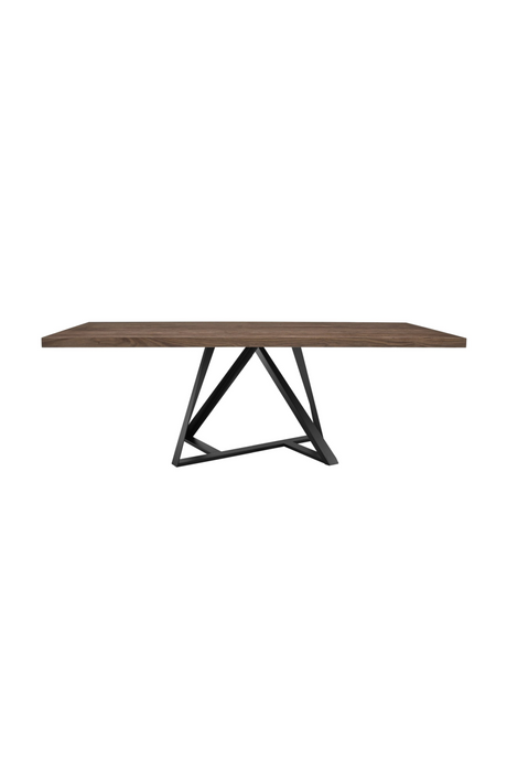   Wooden Top Industrial Dining Table | Oroa.com