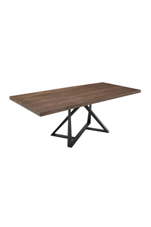   Wooden Top Industrial Dining Table | Oroa.com