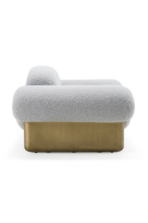   Gray Rounded Arm Accent Chair | Oroa.com