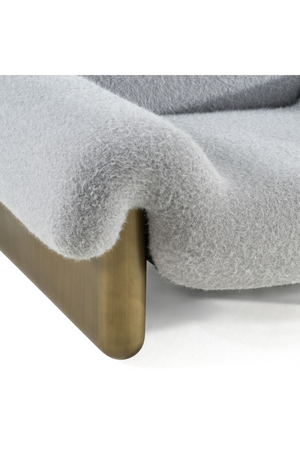   Gray Rounded Arm Accent Chair | Oroa.com